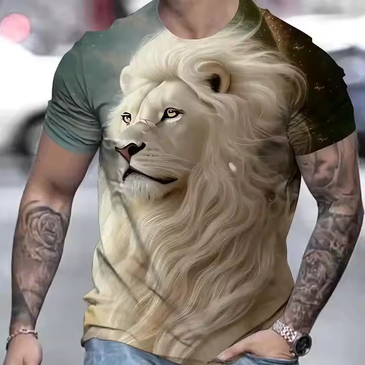 3D Lion T-shirt 001